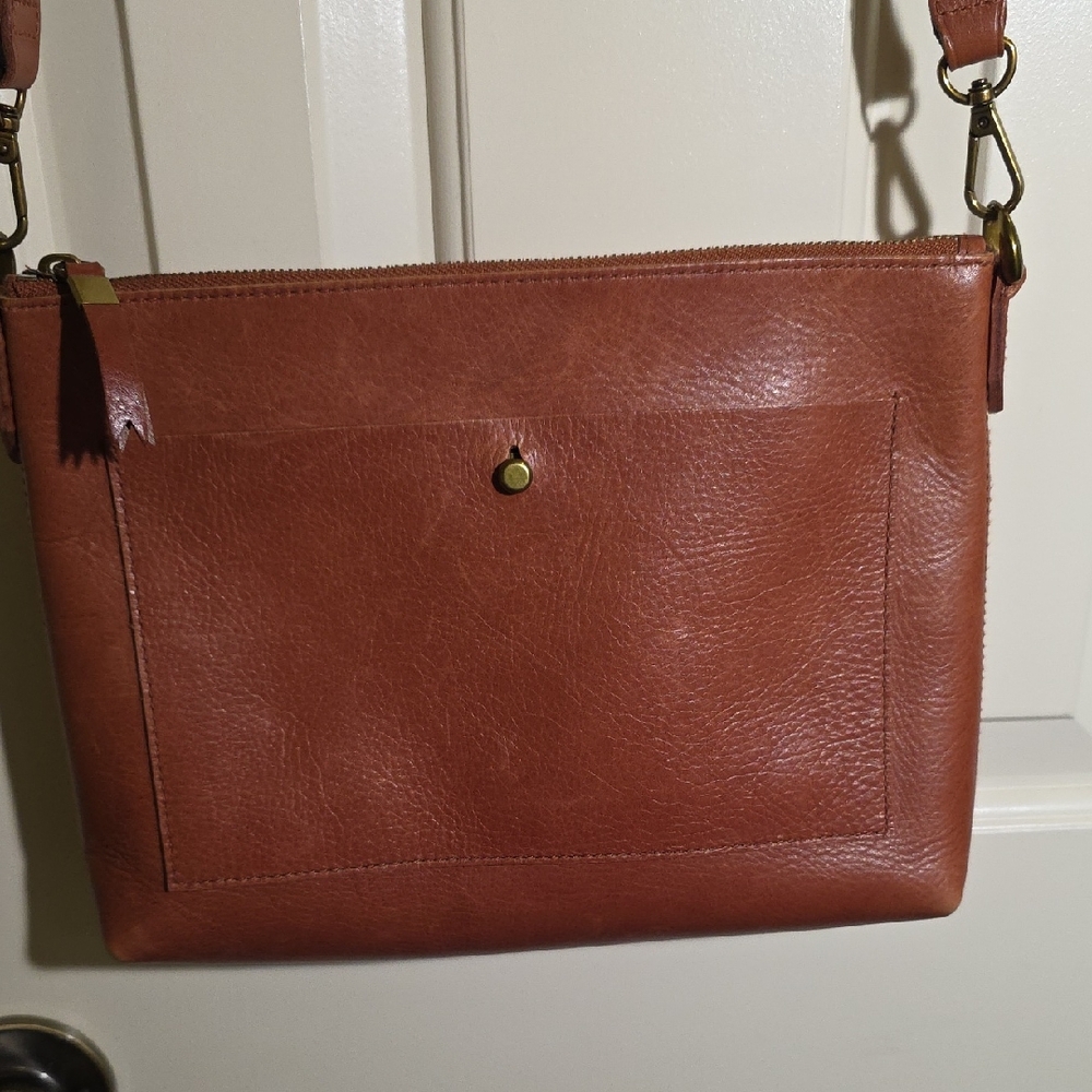 Madewell Tan Leather Crossbody Or Shoulder Bag